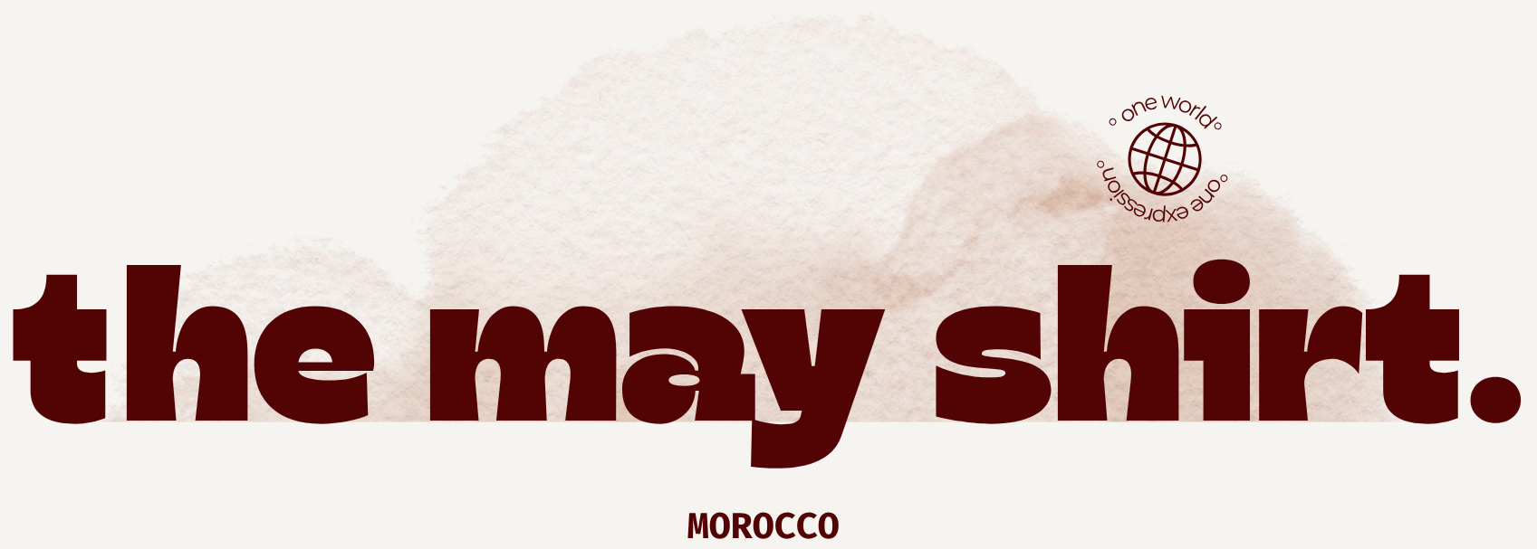 the may shirt.