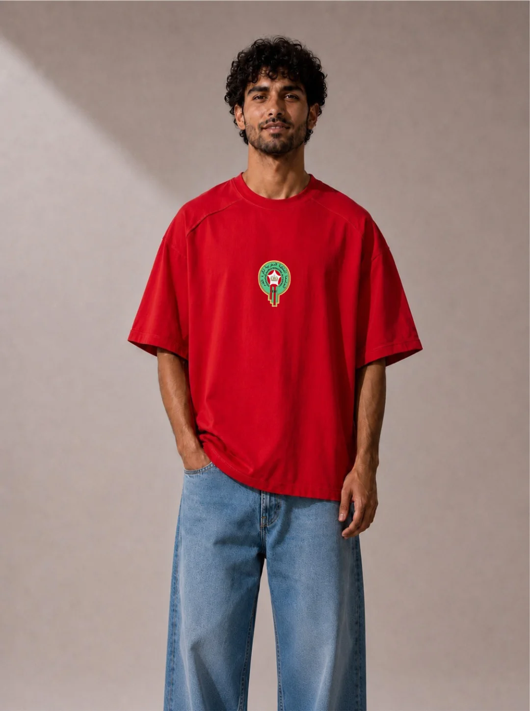 T-shirt Football Maroc – Rouge - Image 4