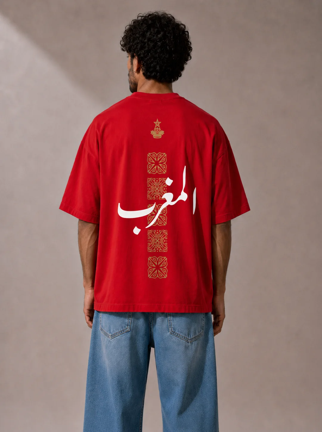 T-shirt Football Maroc – Rouge - Image 3